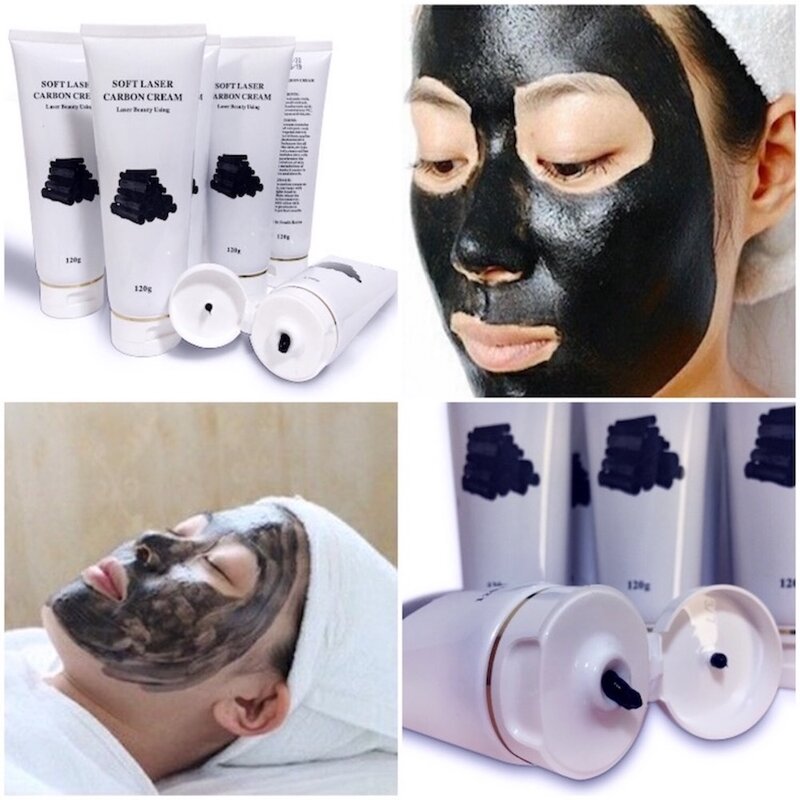 Black Doll Carbon Laser Peeling Cream Skin Deep Cleaning Facial Carbon Cream for Q-Switch 1064 532 1320nm Laser Beauty Machine
