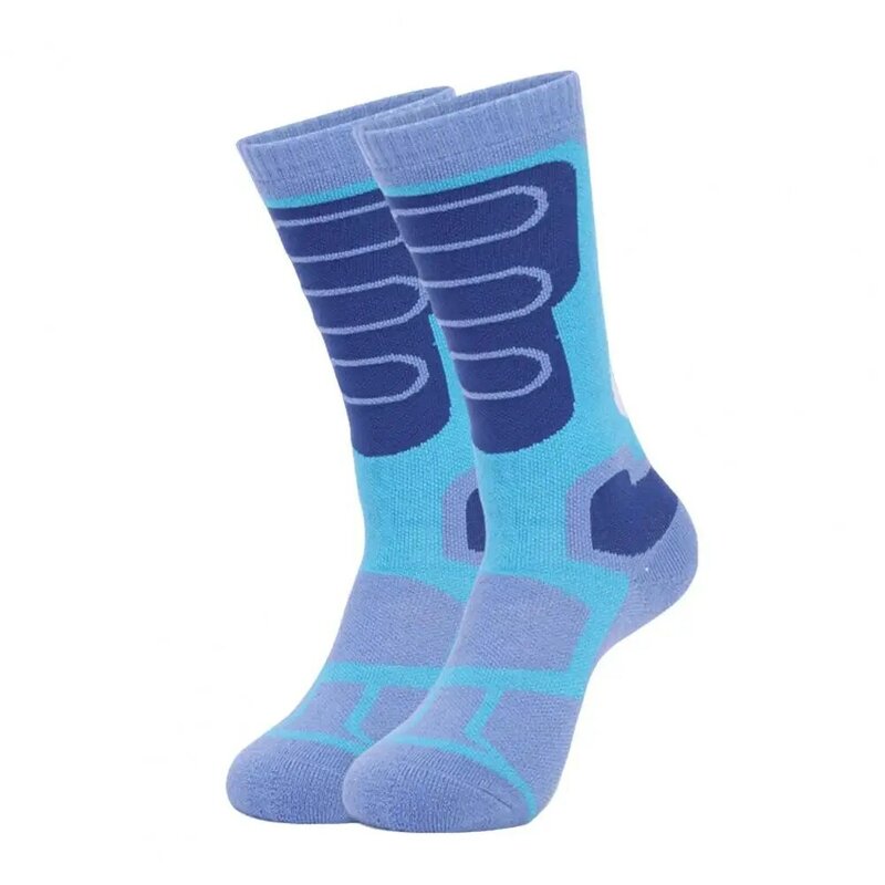 1 Pair Hiking Socks Wear-resistant Breathable Kids Running Socks Boys Girls Thick Warm Snowboarding Socks for Outdoor