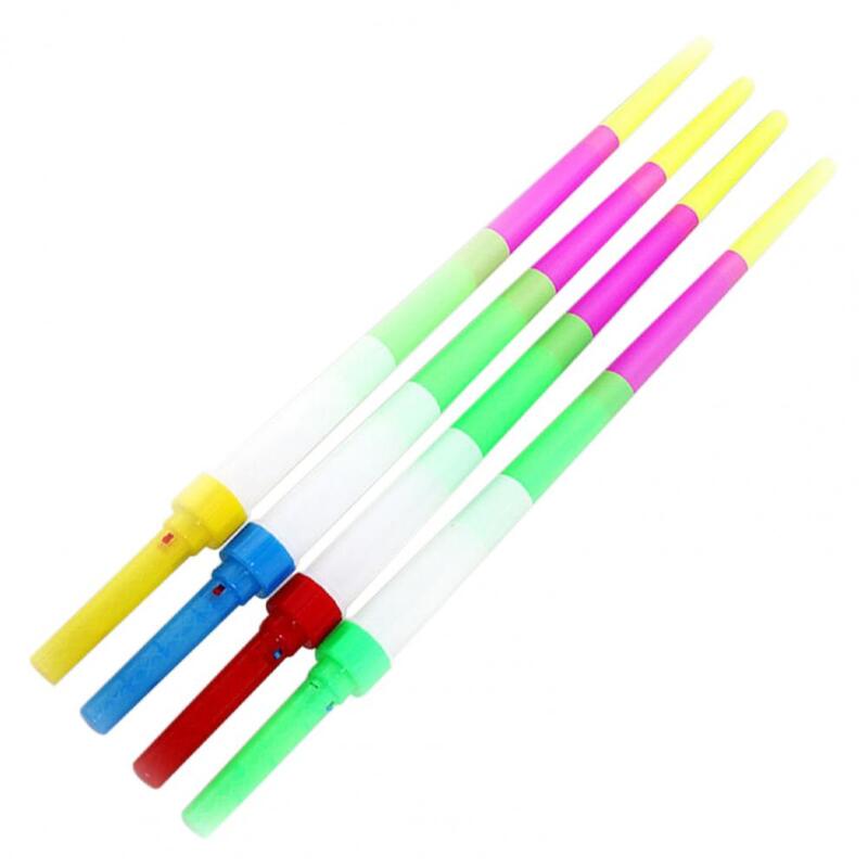 Glow Stick incandescente regolabile lampeggiante flessibile estensibile intrattenimento sicuro concerto Performance Party Decor giocattolo per bambini