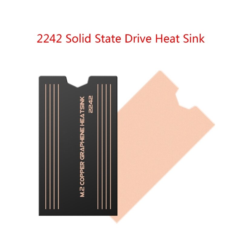 Disipador de calor de Metal para SSD 2242, chaquetas de refrigeración de grafeno, escudo térmico