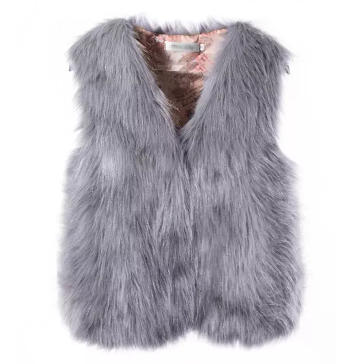 AliExpress Foreign Trade Source Winter Fox Fur Grass Vest Warm Vest Women's Vest Coat Factory Direct Sales