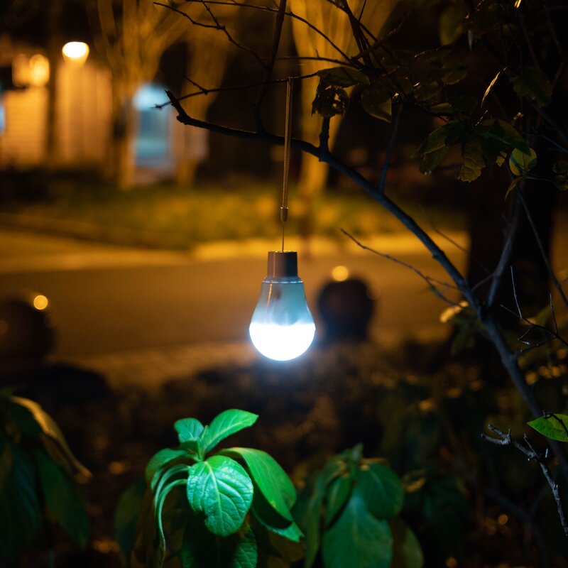 1Pc Solar Ball Bulb Led Haak Touw Lamp Noodverlichting Strandlamp Outdoor Camping Night Market Kraam Voor Villa Tuin Binnenplaats