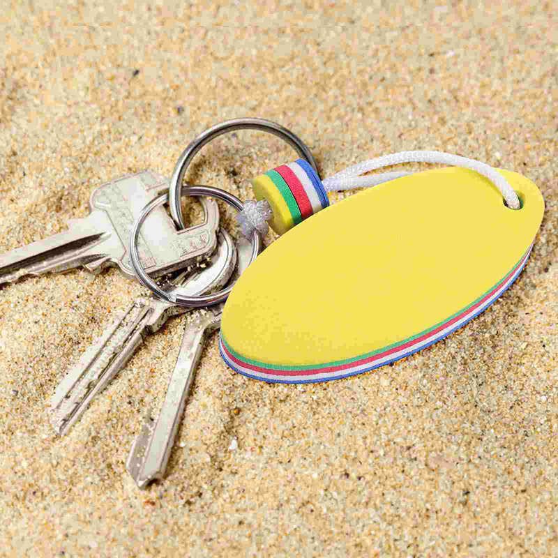 BESTONZON 2 buah kunci Ringsss kunci mengambang EVA kunci Pemegang Kunci untuk olahraga air berlayar memancing perahu