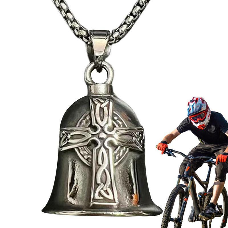 Motorcycle Gremlin Bell Titanium Steel Lucky Necklace Pendant Hanging On Chassis Suspension Gifts For Motorcycle Rider Friends