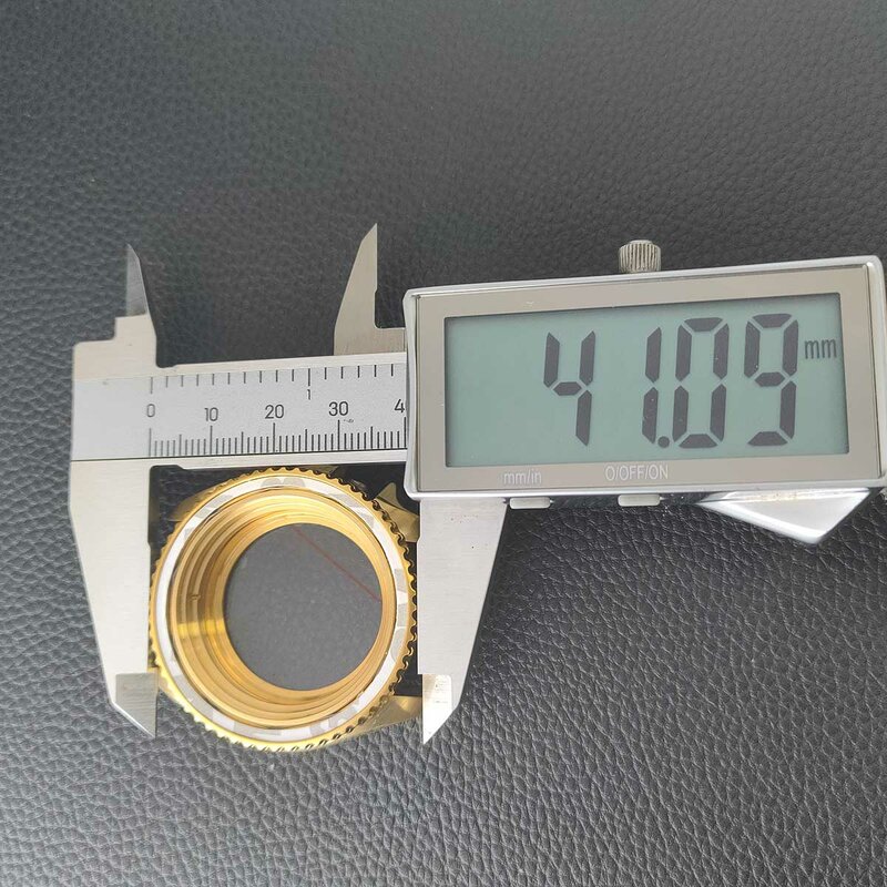 SKX007 caso 40.5mm relógios masculinos caixa de aço FIT NH35 NH36 movimento caso relógio acessórios de aço inoxidável vidro convexo 22mm banda