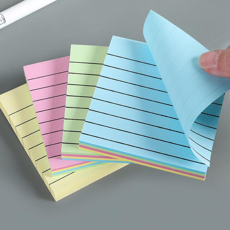 Tarjetas de índice de Color de diferentes tamaños, juego de notas adhesivas con gran adherencia, escritura suave, sólido para oficina, 400 hojas