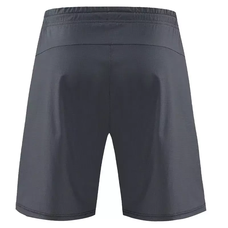 Lemon-pantalones cortos de entrenamiento para hombre, Shorts deportivos de secado rápido, ligeros, de Color sólido, con bolsillos y cremallera, para entrenamiento en el gimnasio