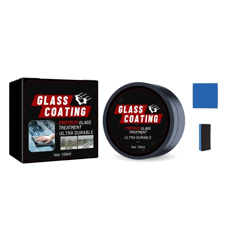 Car Glass Oil Cleaner Set Windshield Tool Car Glass Oil Film Universal 3pcs