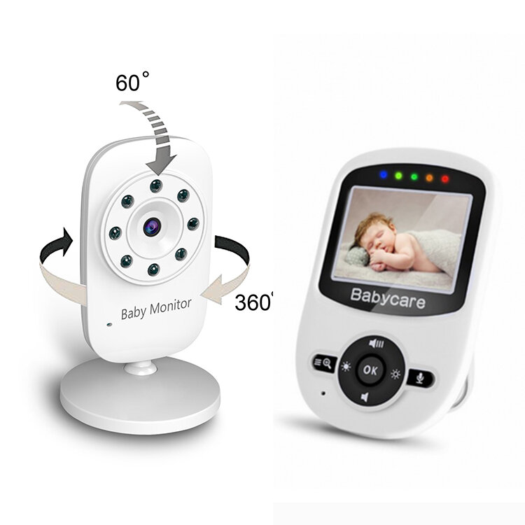 Moniteur vidéo sans fil MY-C047C pour bébé, vision nocturne audio 2.4GHz, surveillance de la température, caméra pour bébé