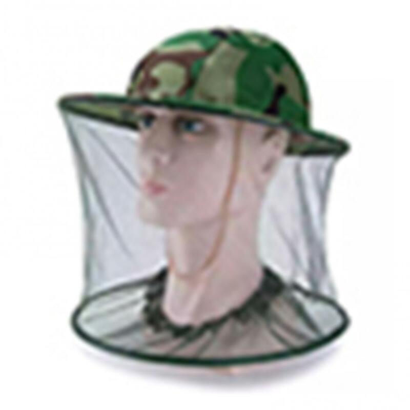 Topi berburu Camo, topi jaring pelindung wajah dan lebah anti nyamuk, topi berburu memancing