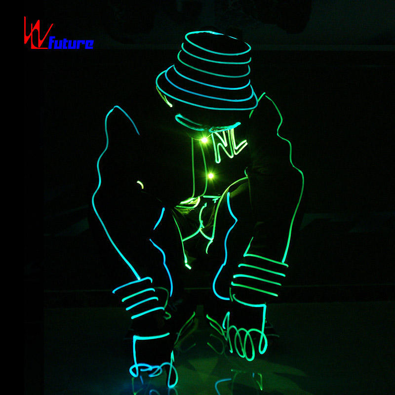 Full Color LED Light Up Vestuário para Meninos, Basquete Sportswear, Street Show Costume, Traje de Dança com Programação