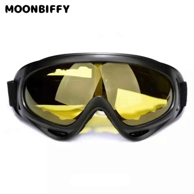Dirt Bike Goggles para Motosiklet, Outdoor Ciclismo Óculos, Windproof, Sandproof, Óculos de Proteção UV, Moto Esqui