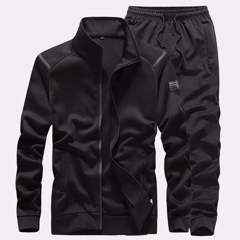 Men'S Sportswear Set Quality Tracksuit Men Autumn Suits 2 Piece Sweatshirt+Pants Sports Suit Male Fashion Clothing Plus Size 7XL