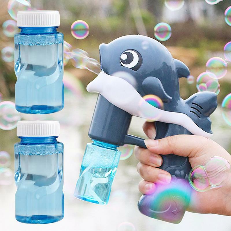 Solución de burbujas para jugar al aire libre, 2 piezas de recambio de 1,76 Oz, juguetes para niños, máquina de colores