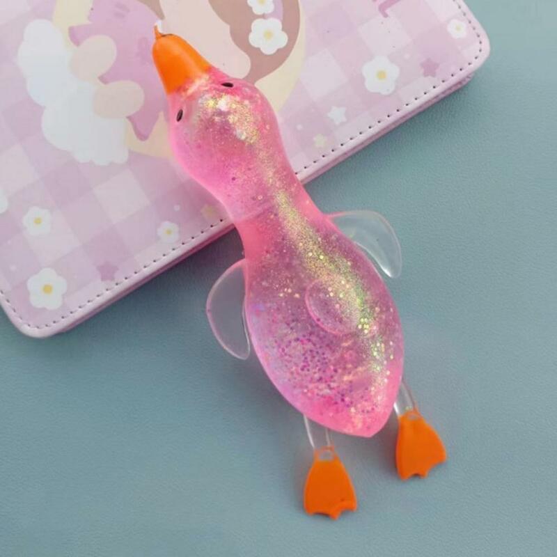 Mainan dekompresi squishy bebek lubang kreatif lucu mainan Remas bebek sentuhan nyaman hadiah pereda stres Maltose TPR