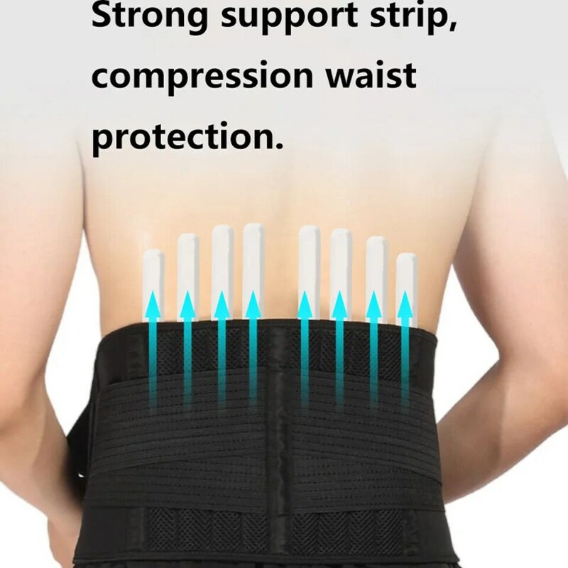 Supporto per la schiena da uomo cintura di supporto per la schiena traspirante per la parte bassa della schiena da donna cintura regolabile per sollevamento pesi da basket Squat A3460