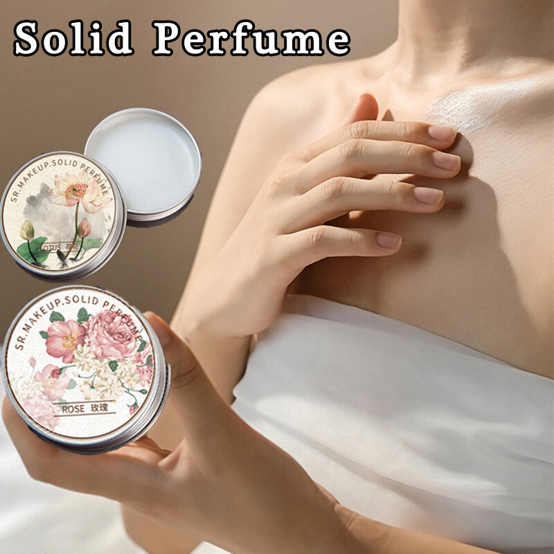 Women Solid Perfume Portable Solid Balm Long-lasting Fragrances Fresh and Elegant Female Solid Perfumes Body Aroma Gifts
