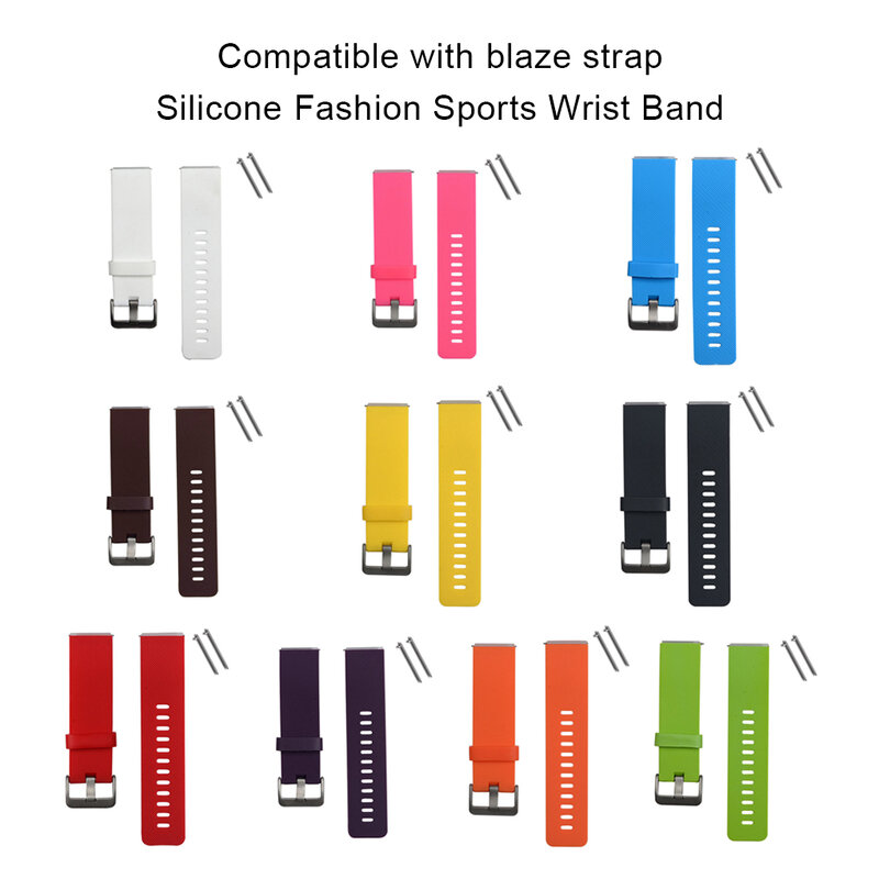 Ремешок силиконовый для смарт-часов Fitbit Blaze, 23 мм
