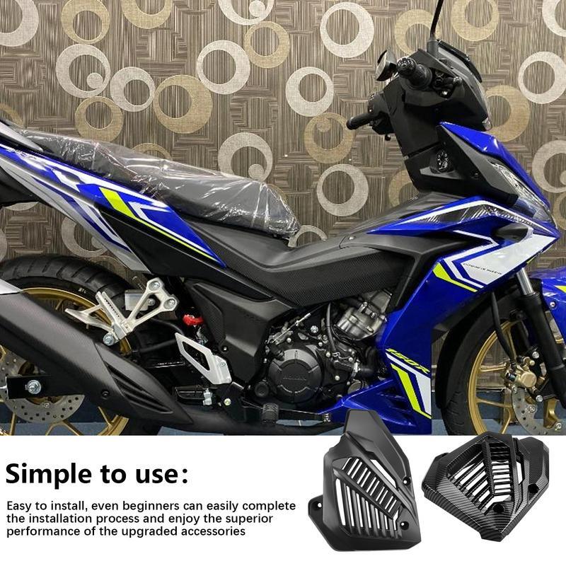 Motorcycle Water Tank Cover Upgrade Your Click150 Stylish Carbon Fiber Water Tank Reservoir Cover & Protector Protection