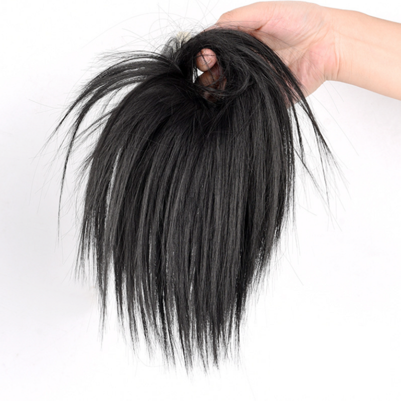 Synthetic Ponytails Hair Extensions Lazy Person Fluffy Chicken Coop Head Punk Messy Disheveled Synthetic Hair for Asian