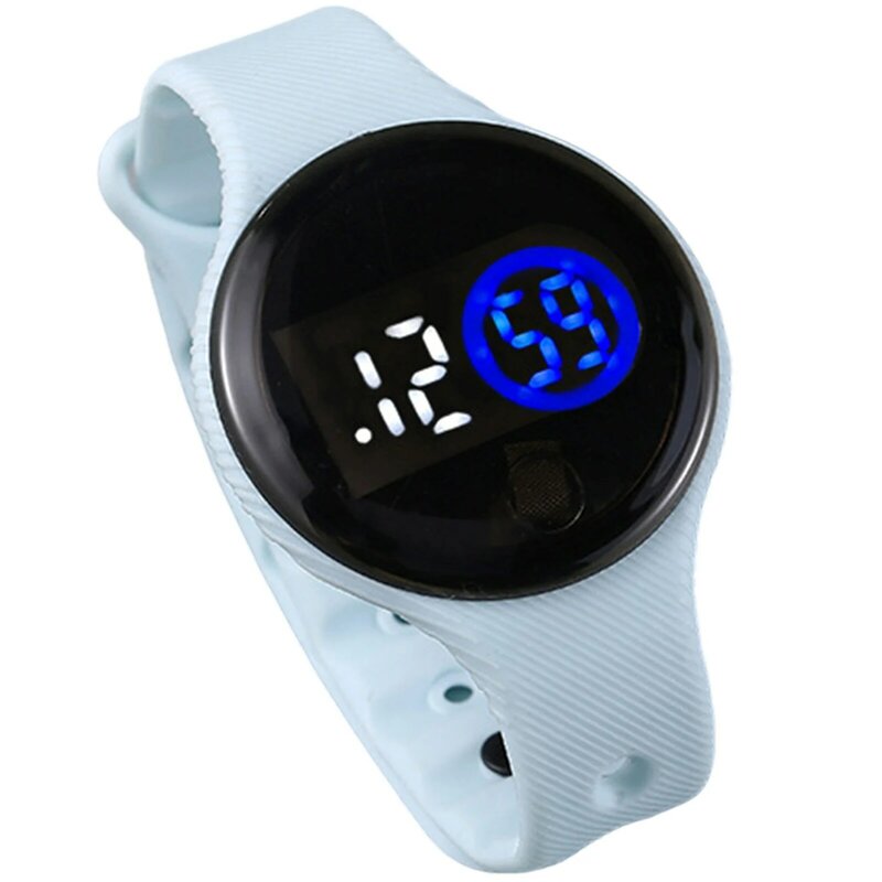 Женские Круглые Наручные часы, минималистичные наручные часы с регулируемым ремешком для занятий спортом на открытом воздухе, подарки для девочек-подростков