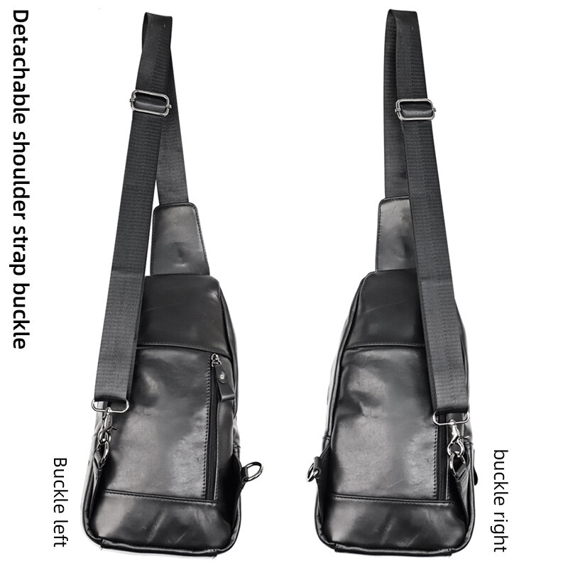 Нагрудная сумка для мужчин, Сумка кросс-боди из натуральной кожи, простая Спортивная уличная сумочка-слинг для хранения
