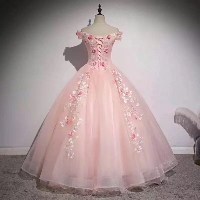 Lamour-vestidos De quinceañera sencillos, bordados De encaje, flores hechas a mano, vestidos De princesa para fiesta De cumpleaños, novedad De 2024