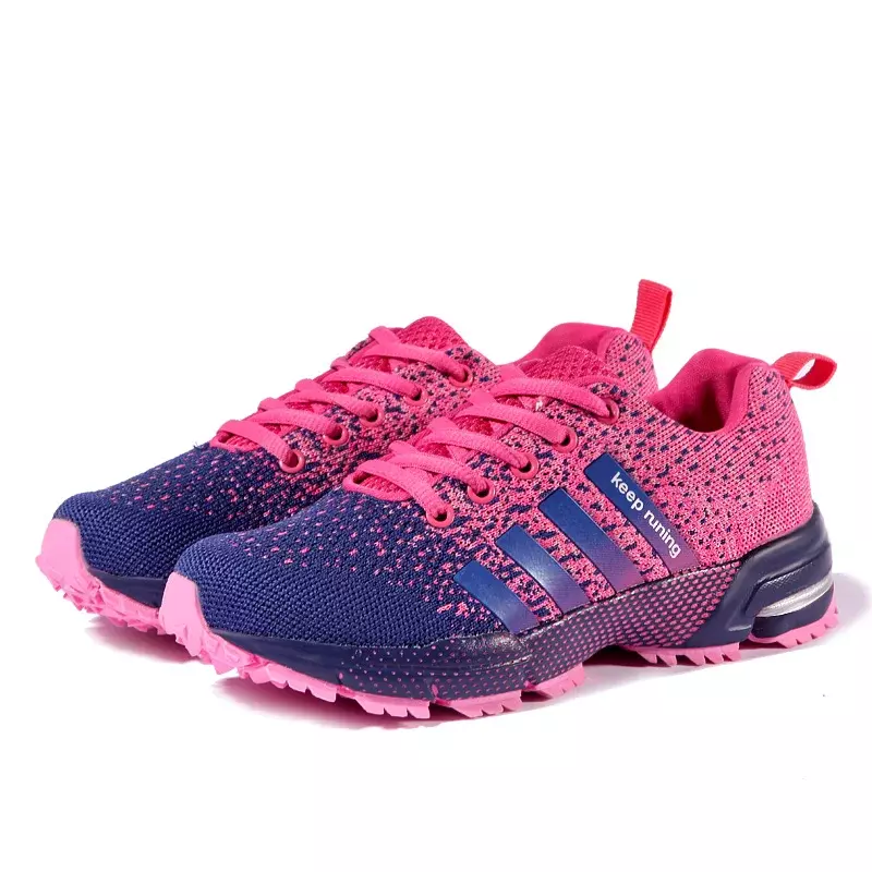 Loopschoenen Ademende Outdoor Sport Schoenen Lichtgewicht Lace-Up Sneakers Voor Vrouwen Comfortabele Atletische Mannen Training Footwear