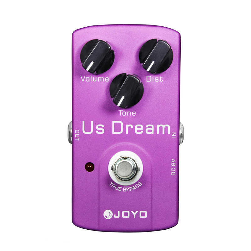 JOYO-Pedal de efecto de guitarra de alta ganancia, amplificador de tubo accionado por efecto de distorsión, simulación de Pedal de guitarra, JF-34 US DREAM