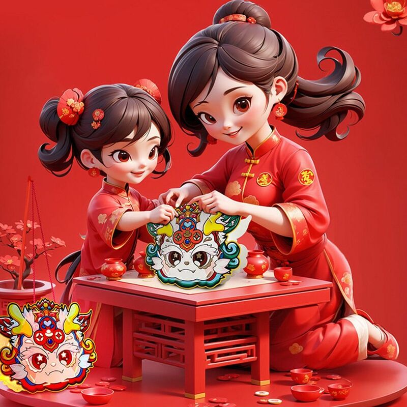 Lanterne Shoe de détermination de l'année du dragon faite à la main, bricolage, Chine, Projection chic, Nouvel An