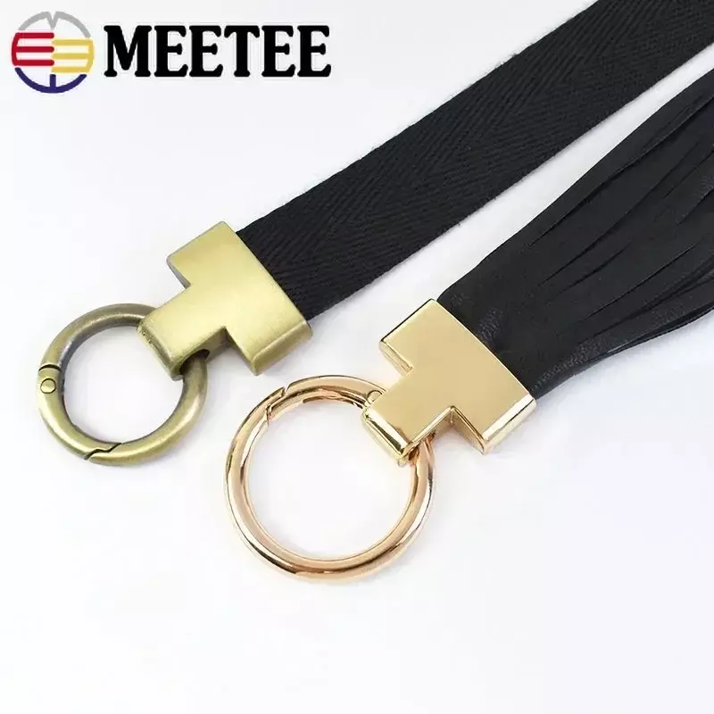 5/10/20Pcs Meetee 20/25mm Metal O Ring Buckles Bag Sides Clip Buckle for Keychain Handbag Belt Snap Clasp Hardware Accessories