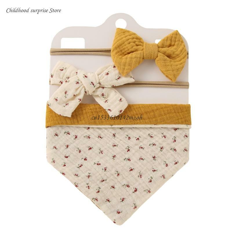 bavoir bandeau en coton unisexe pour bébé, taille unique, bouton réglable, bavoirs pour salive, livraison directe