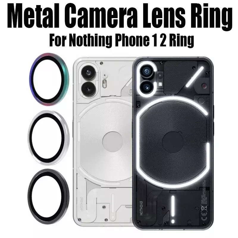 Металлическое кольцо для объектива камеры для ничего телефона 2 1 полное покрытие Защита объектива камеры Защитная металлическая пленка для ничего телефона 1 2 кольцо