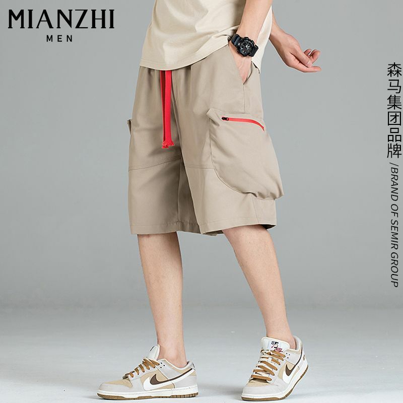 Pantalones cortos de baloncesto para hombre, ropa de trabajo inspirada en algodón, fresco y popular, y2k, ropa de calle, pantalones de chándal, ropa de verano