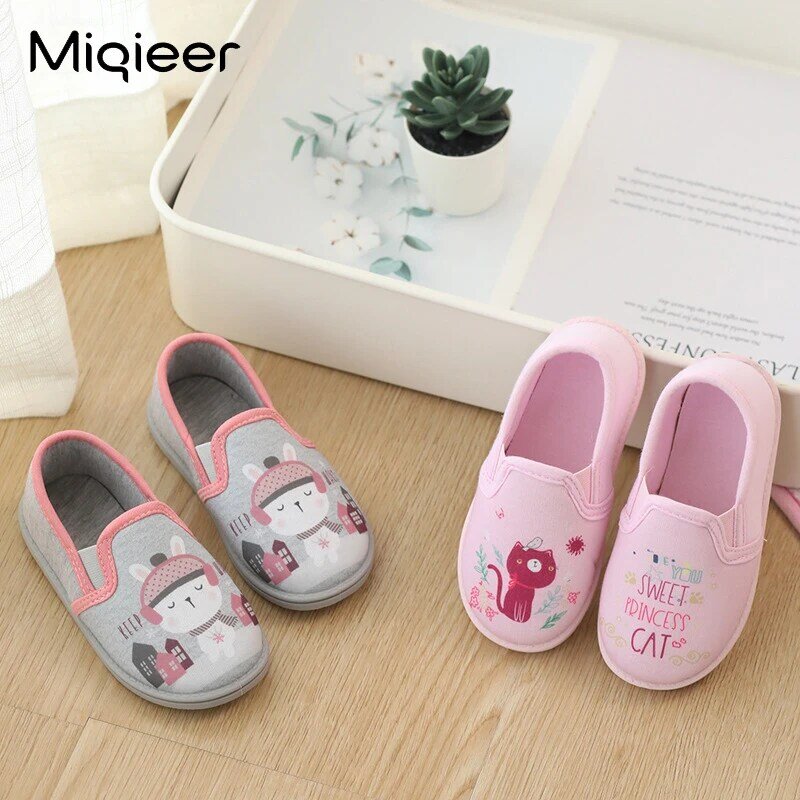 Boys Child Home Slippers Autumn Cotton Soft Anti Skid Cloud Astronaut Pattern Outdoor Walking Shoes Kids Baby Indoor Slippers