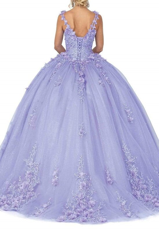 Brokatowa suknia balowa z dekoltem w kwiaty sukienka na Quinceanera 2023 sukienki koktajlowe suitdos De Baile