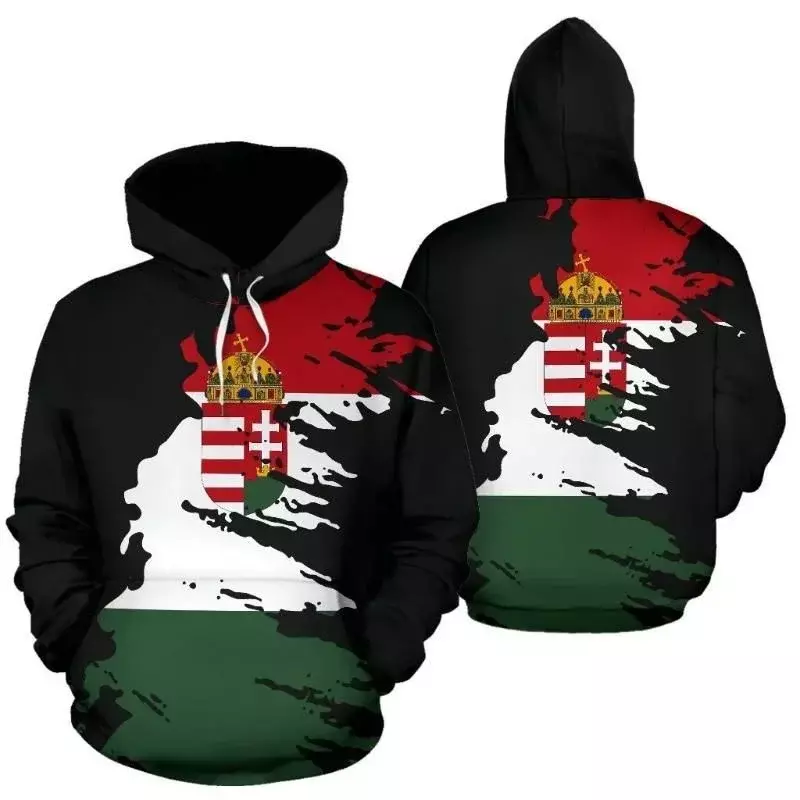3D Print Hungary National Emblem Hoodie Spring and Autumn New in Sweatshirts Funny Trend Streetwear Fashion Oversized Pullover