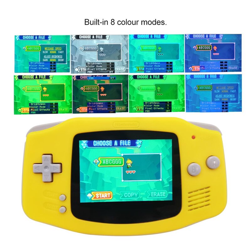 2023 New V5 Drop-in GBA IPS Laminated LCD Backlight Kits for Nintendo GameBoy Advance High Brightness Screen