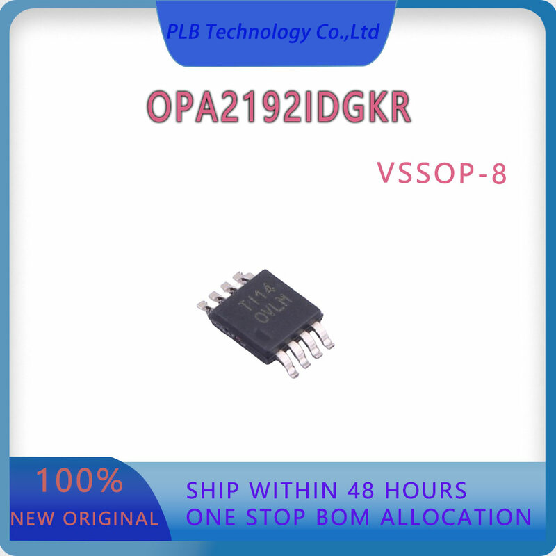 Precisão circuito integrado amplificador, OPA2192, OPA2192IDGK, eletrônica nova e original