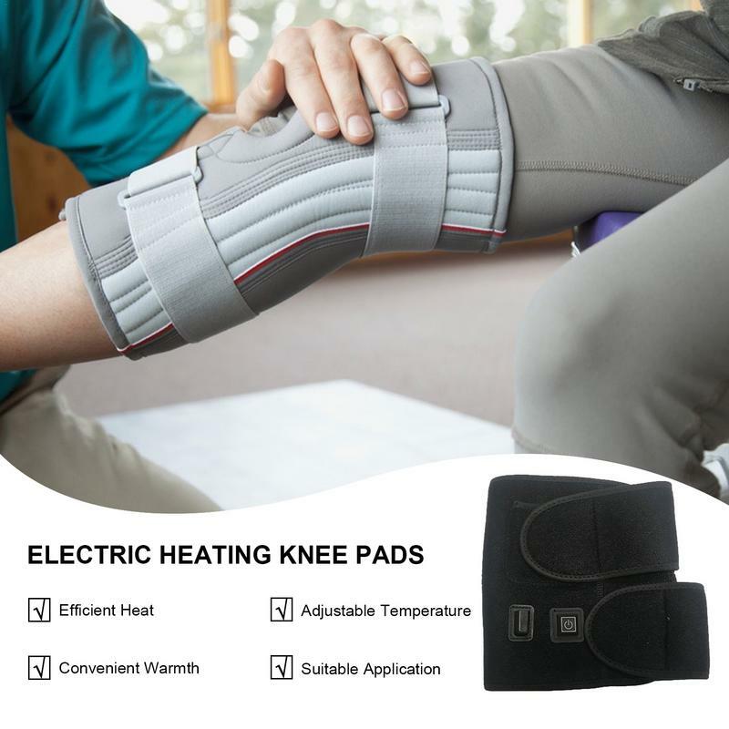 Calentador de rodilla eléctrico recargable por USB, almohadilla de calefacción para piernas con 3 niveles de calentamiento, almohadilla de calefacción cómoda para el cuerpo, apagado automático