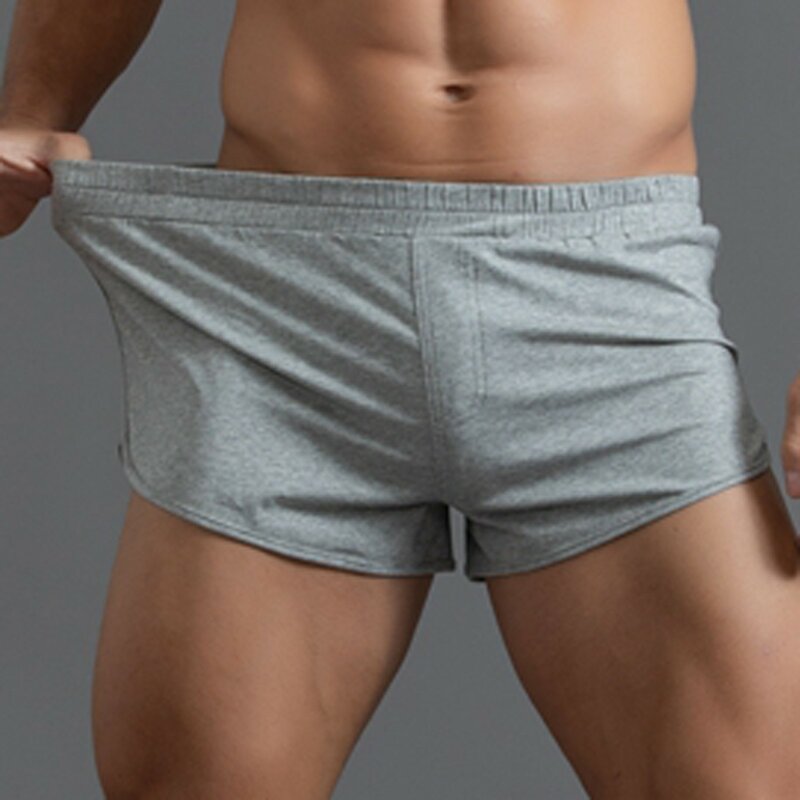 Męskie bawełniane bokserki seksowne elastyczne spodnie do domu Aro męskie oddychające bokserki męskie komfortowa bielizna majtki męskie