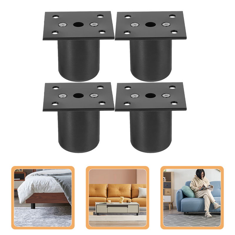 4 Pcs Cabinet Support Legs Furniture Feet Thicken for Adjustable Aluminum Alloy Sofa