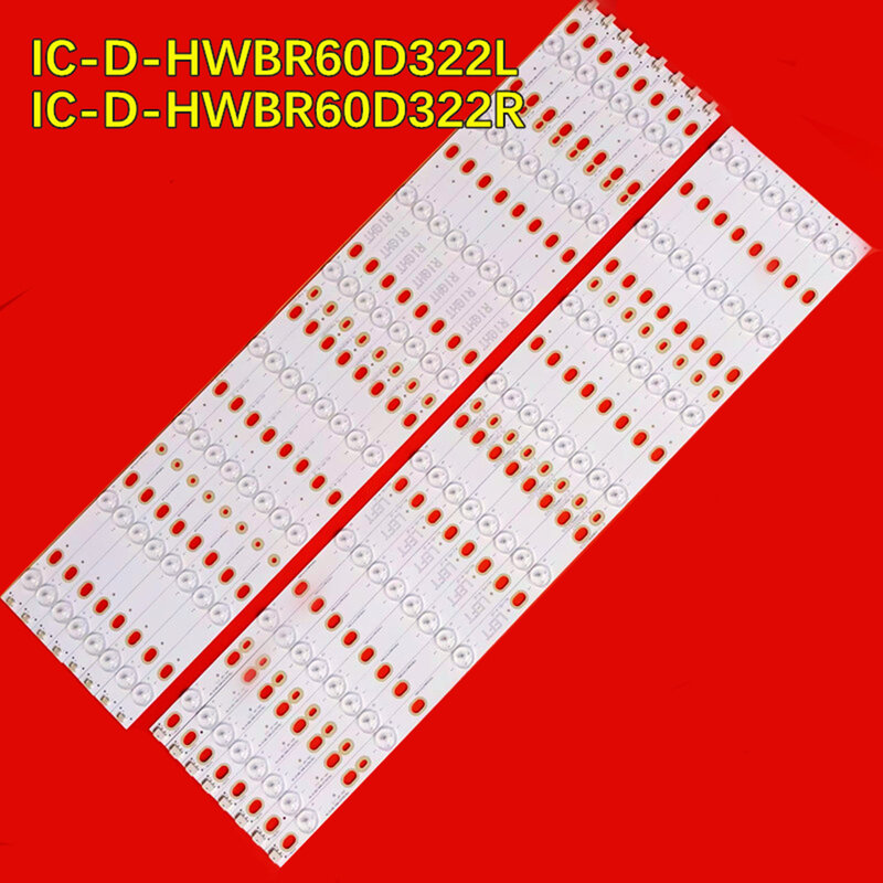 Retroiluminação LED Strip, TH-60A430K, TC-60AS530U, TH-60CS610A, TH-60AS620C, TC-60AS640U, TC-60AS650B, IC-D-HWBR60D322R, IC-C-HW60D322L