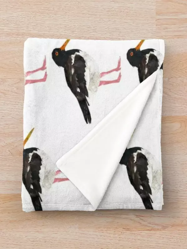 Oystercatcher Throw Blanket Fluffy Softs Plush fluffy Multi-Purpose Blankets