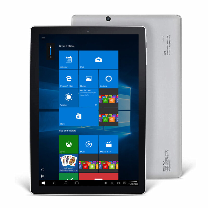 Tablette PC Windows 10, NX16A, 1 Go de RAM, 32 Go de ROM, 10.1x1280 Fcorde L HD IPS, Grande Vente