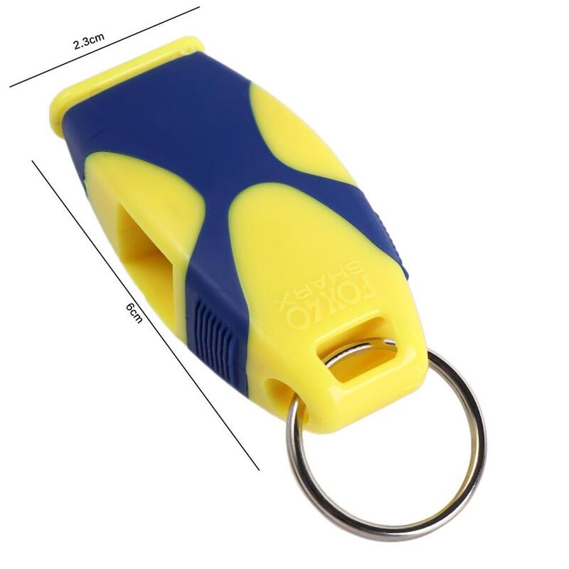 Professional Referee Whistles Sports Teacher Classic Bicolor Fish Mouth Whistle Loudest ABS Seedless Whistle Handball