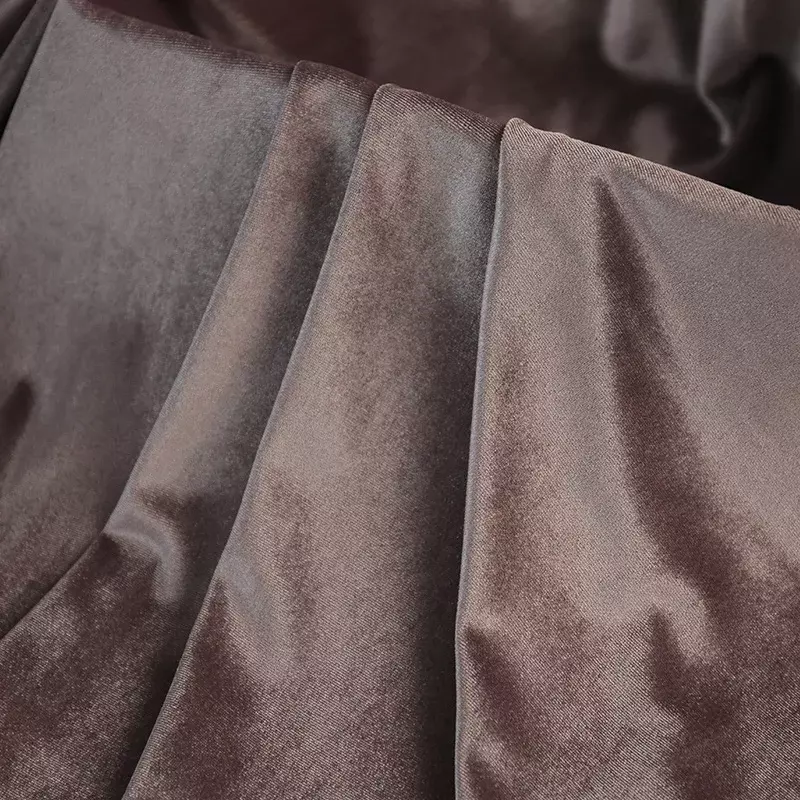 Velvet Fabric Thickened By The Meter for Tablecloth Sofa Covers Curtain Dresses Sewing Glossy Smooth Soft Cloth Drape Plain Diy