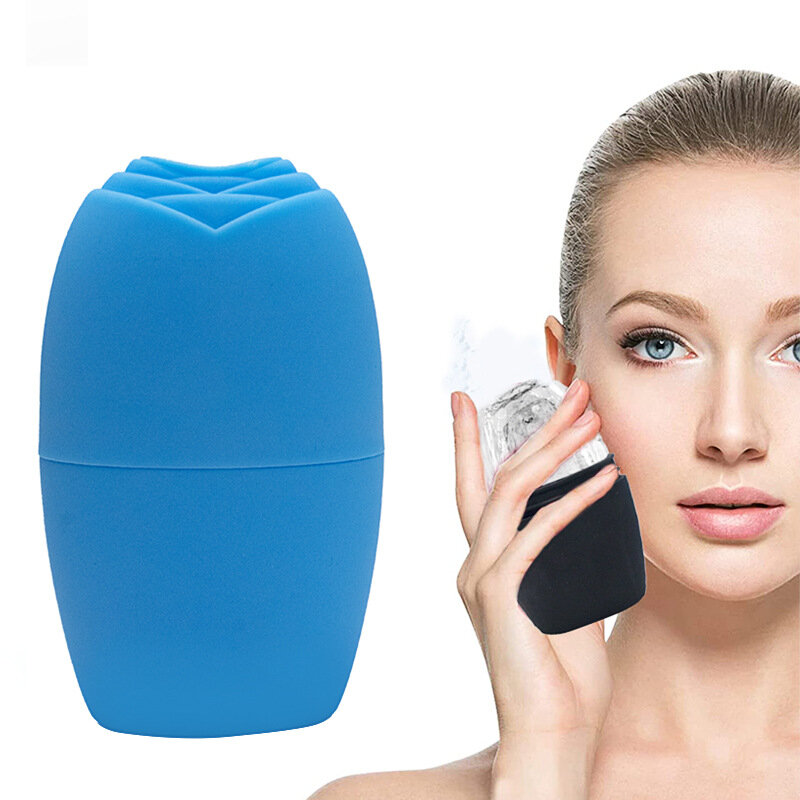 Molde de hielo reutilizable para masaje Facial, rodillo de enfriamiento de glaseado, herramienta para Fitness muscular, Reduce el acné