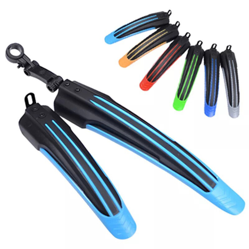 2piece Cycling Accessories Lightweight And Portable Mudguard For Bicycles Suitable For All Types light blue