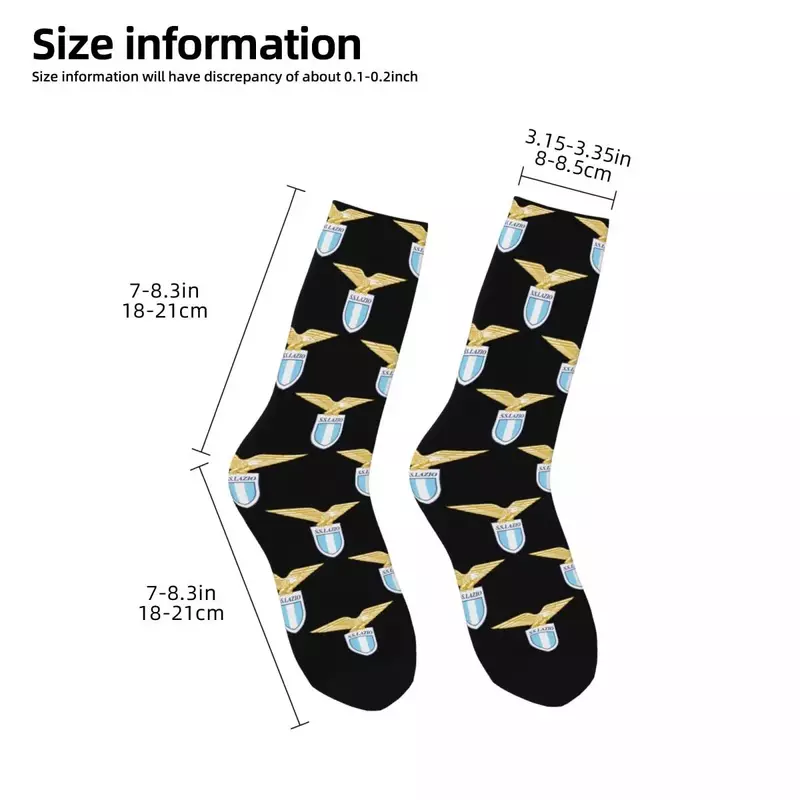 Lazio Socks Harajuku Sweat Absorbing Stockings All Season Long Socks Accessories for Man's Woman's Gifts